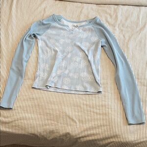 SO Sky Blue Kids Long Sleeve Tee